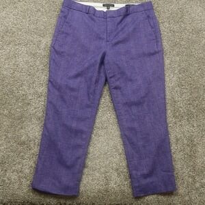 Purple Women's Banana Republic Wool Trousers Pants